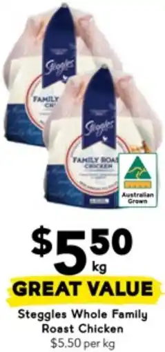 Drakes Steggles Whole Family Roast Chicken offer