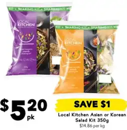Drakes Local Kitchen Asian or Korean Salad Kit offer