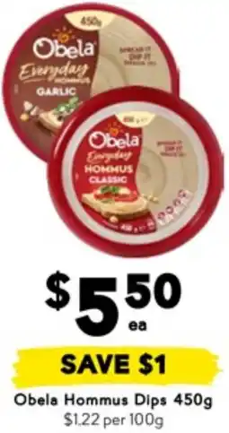 Drakes Obela Hommus Dips offer