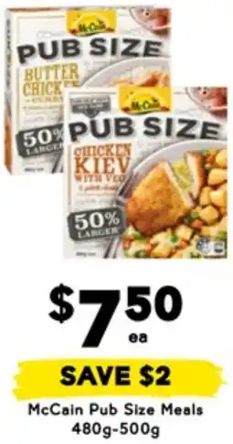 Drakes McCain Pub Size Meals offer