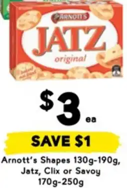 Drakes Arnotts jatz, clix or savoy offer