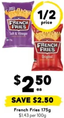 Drakes French Fries offer
