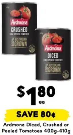 Drakes Ardmona Diced, Crushed or Peeled Tomatoes offer