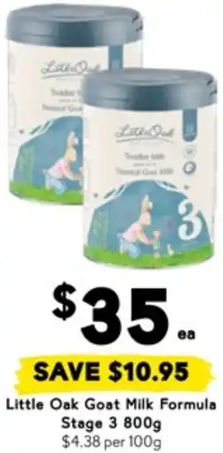 Drakes Little Oak Goat Milk Formula offer