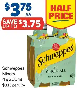 Foodland Schweppes Mixers offer