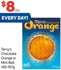 Foodland Terry's Chocolate Orange or Mint Ball offer