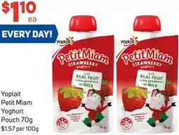 Foodland Yoplait Petit Miam Yoghurt Pouch offer