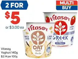 Foodland Vitasoy Yoghurt offer