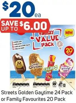 Foodland Streets Golden Gaytime or Family Favourites offer