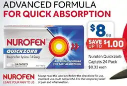 Foodland Nurofen Quickzorb offer