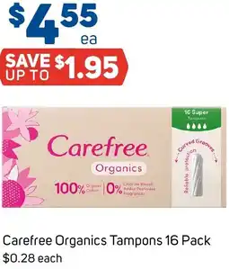 Foodland Carefree Organics Tampons offer