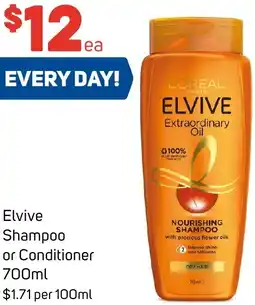 Foodland Elvive Shampoo or Conditioner offer