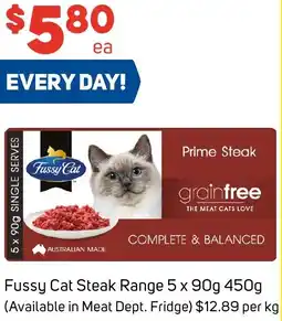 Foodland Fussy Cat Steak Range offer