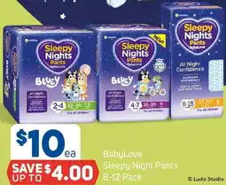 Foodland BabyLove Sleepy Night Pants offer