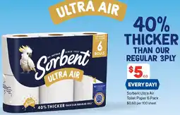 Foodland Sorbent Ultra Air Toilet Paper offer