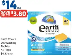 Foodland Earth Choice Dishwashing Tablets offer
