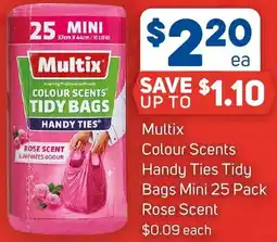 Foodland Multix Colour Scents Handy Ties Tidy Bags offer