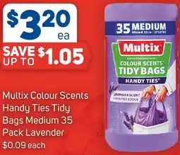 Foodland Multix Colour Scents Handy Ties Tidy Bags offer