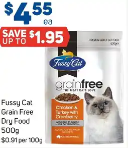Foodland Fussy Cat Grain Free Dry Food offer