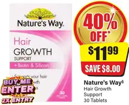 Chemist Discount Centre Nature's Ways Hair Growth Support offer