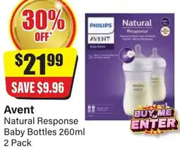 Chemist Discount Centre Avent Natural Response Baby Bottles offer