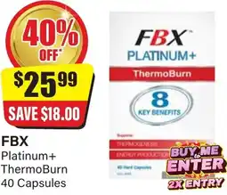 Chemist Discount Centre FBX Platinum+ ThermoBurn offer