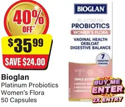 Chemist Discount Centre Bioglan Platinum Probiotics Women's Flora offer