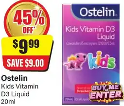 Chemist Discount Centre Ostelin Kids Vitamin D3 offer
