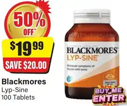 Chemist Discount Centre Blackmores Lyp-Sine offer