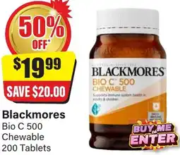 Chemist Discount Centre Blackmores Bio C 500 offer