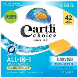 IGA Earth Choice All in 1 Dish Tablets 42 Pack offer