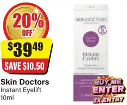 Chemist Discount Centre Skin Doctors Instant Eyelift offer