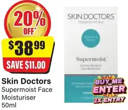 Chemist Discount Centre Skin Doctors Supermoist Face Moisturiser offer