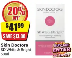 Chemist Discount Centre Skin Doctors SD White & Bright offer