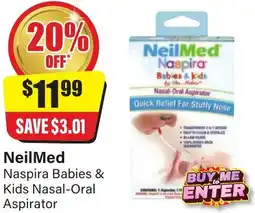 Chemist Discount Centre NeilMed Naspira Babies & Kids Nasal-Oral Aspirator offer