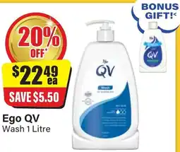 Chemist Discount Centre Ego QV Wash offer