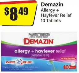 Chemist Discount Centre Demazin Allergy + Hayfever Relief offer