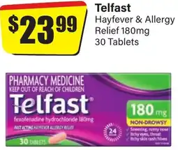 Chemist Discount Centre Telfast Hayfever & Allergy Relief offer