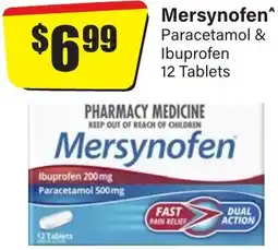Chemist Discount Centre Mersynofen Paracetamol & Ibuprofen offer