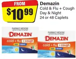 Chemist Discount Centre Demazin Cold & Flu + Cough Day & Night offer
