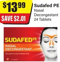 Chemist Discount Centre Sudafed PE Nasal Decongestant offer