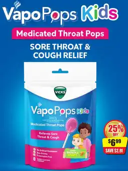 Chemist Discount Centre Vapo Pops Kids offer