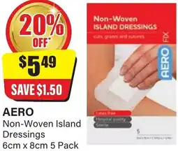 Chemist Discount Centre AERO Non-Woven Island Dressings offer
