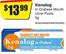 Chemist Discount Centre Kenalog In Orabase Mouth Ulcer Paste offer