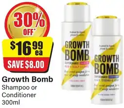 Chemist Discount Centre Growth Bomb Shampoo or Conditioner offer