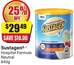Chemist Discount Centre Sustagens Hospital Formula Neutral offer