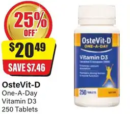 Chemist Discount Centre OsteVit-D One-A-Day Vitamin D3 offer