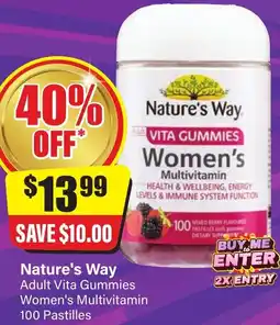 Chemist Discount Centre Nature's Way Adult Vita Gummies Women's Multivitamin offer