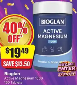 Chemist Discount Centre Bioglan Active Magnesium 1000 offer