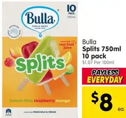 Spar Bulla Splits offer